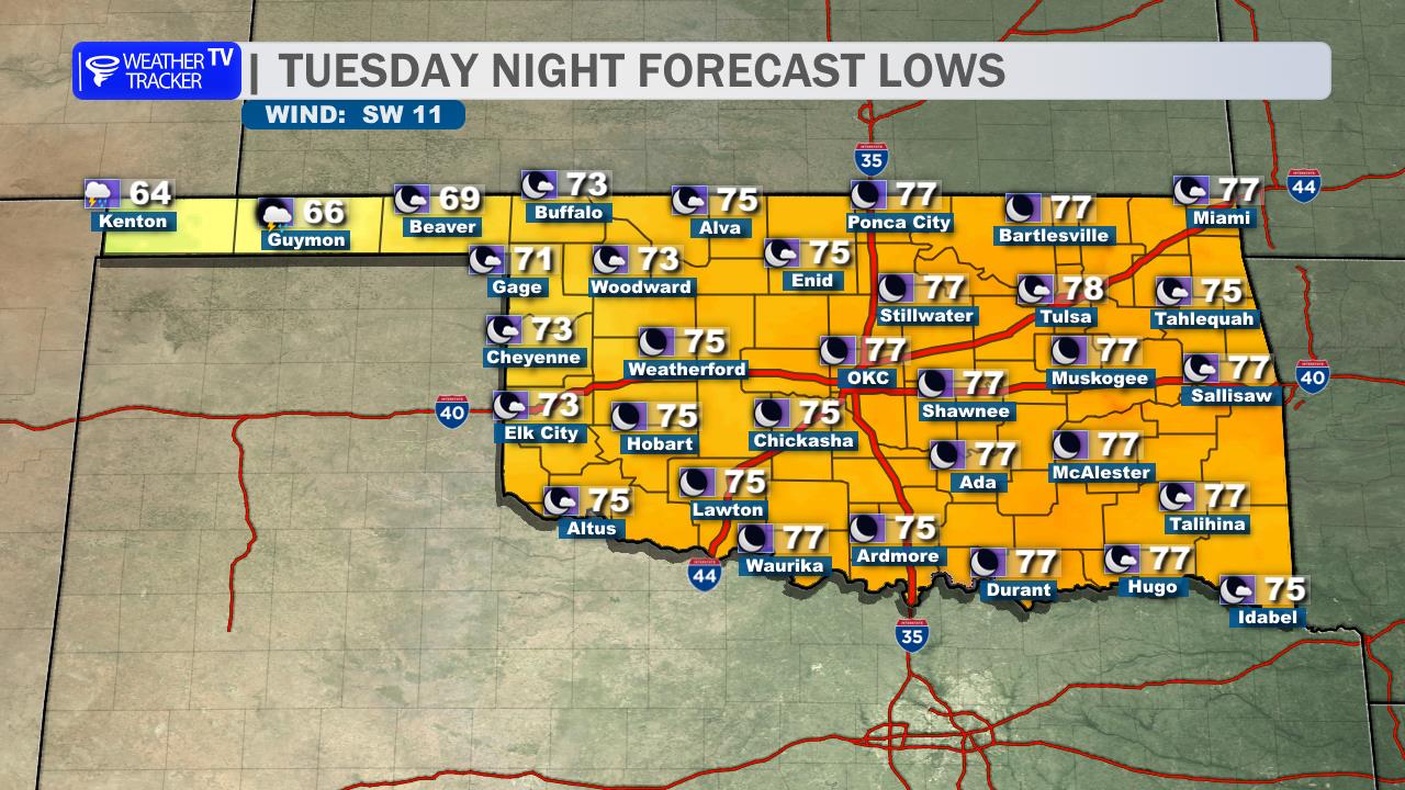 Forecast Map Tonight