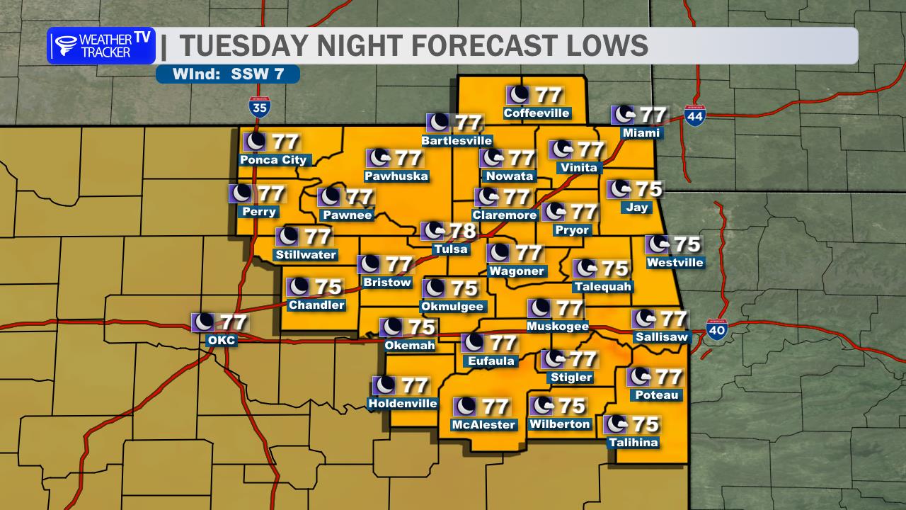 Forecast Map Tonight